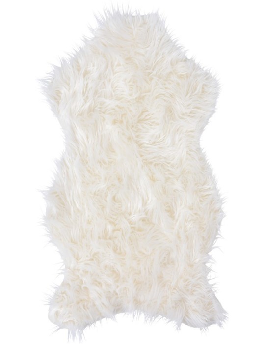 TAPPETO FINTO PELO 50X90 BIANCO