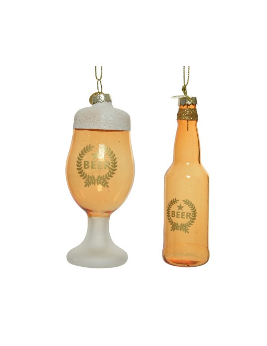 PENDENTE BICCHIERE E BOTTIGLIA BROWN