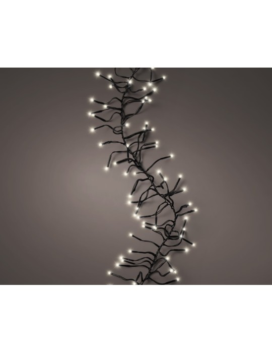LED GRAPPOLO FILO NERO 2700 CM LUCE CALDA