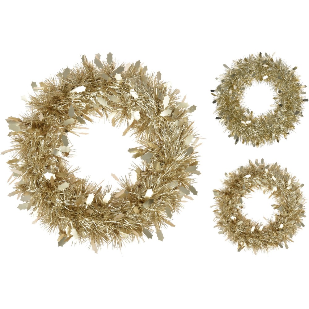 CORONA LAMETTA ORO D35 2 ASSORTITE