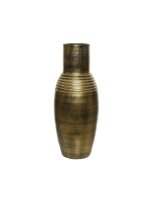 VASO TERRACOTTA BROWN GOLD