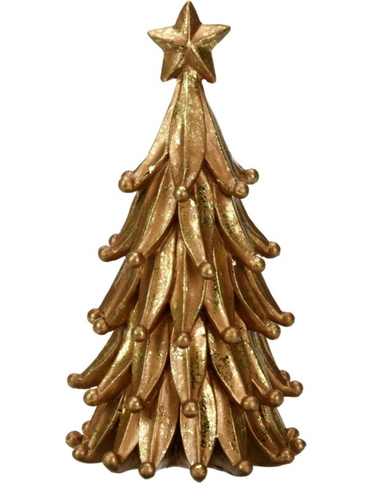 ALBERO RESINA ORO 11X21CM
