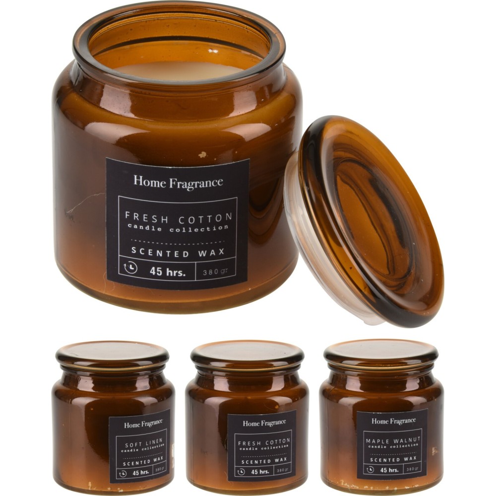 VASO CON CERA PROFUMATA 11CM 3 ASSORTITE