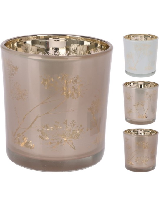 P-TEALIGHT VETRO 7X8CM 3 ASSORTITI