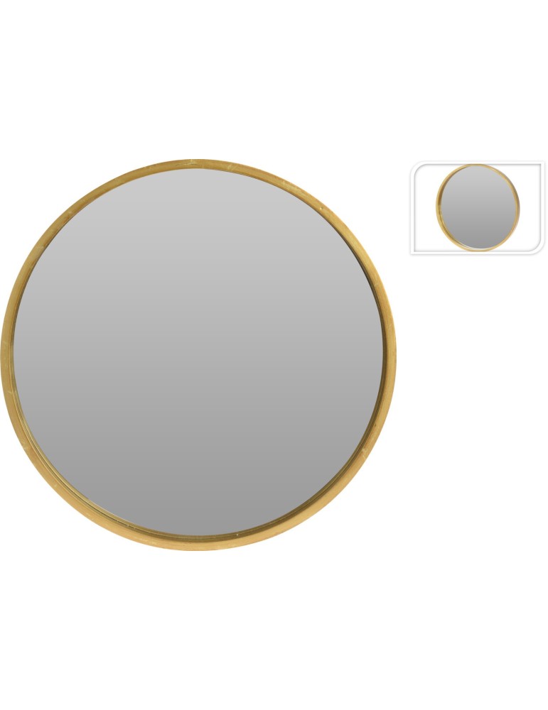 SPECCHIO LEGNO ORO 50CM