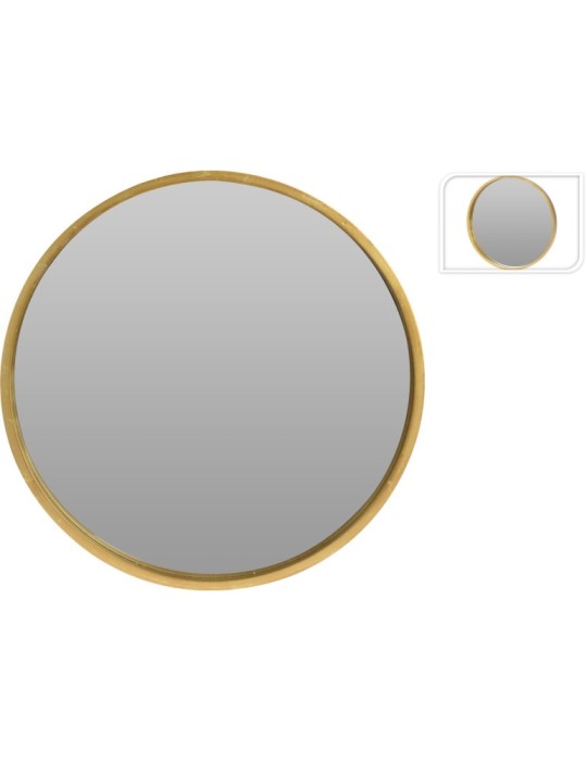 SPECCHIO LEGNO ORO 50CM