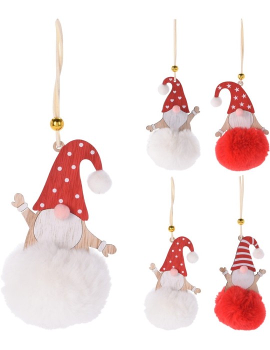 PENDENTE FIGURA GNOMO 12CM 4ASSORTITI