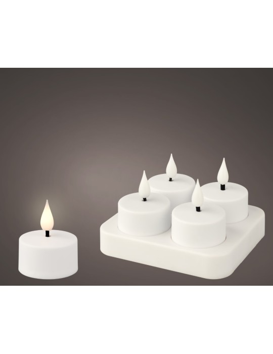 TEALIGHT IN PLASTICA C/LED