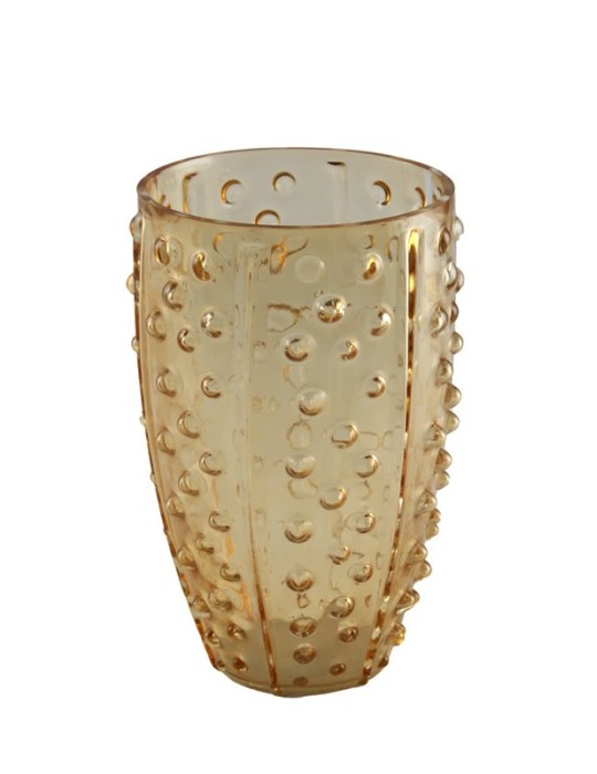 VASO AMBRA D17X28CM IN VETRO