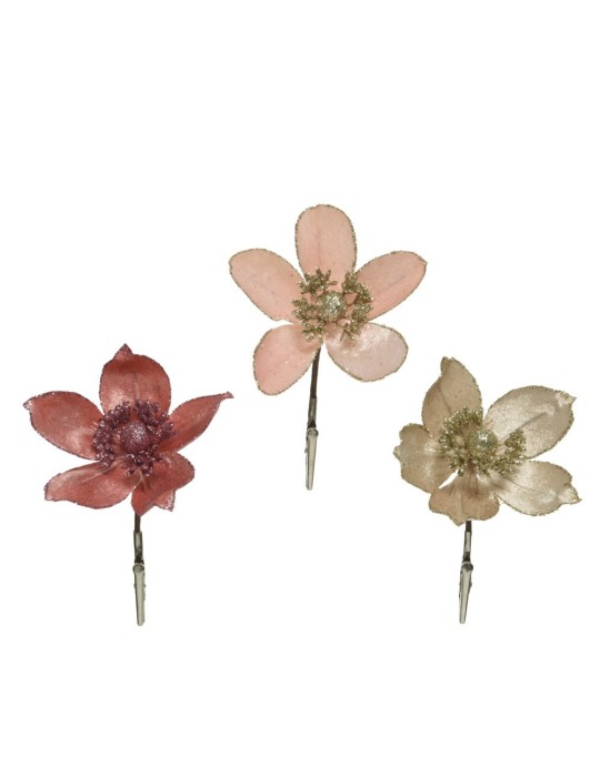 FIORE CON PINZETTA 3 COLORI