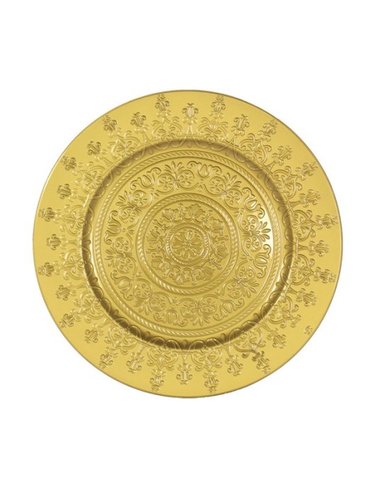 SOTTOPIATTO ORO D.33 CM PVC