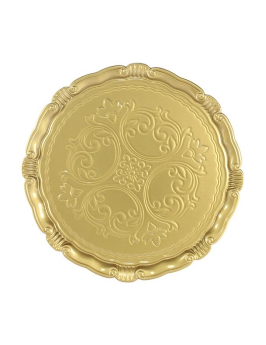 SOTTOPIATTO ORO PVC D33 CM