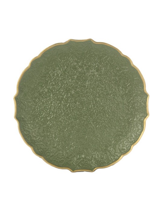 SOTTOPIATTO VERDE D.33 CM PVC