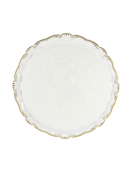 SOTTOPIATTO BIANCO D.33 CM PVC