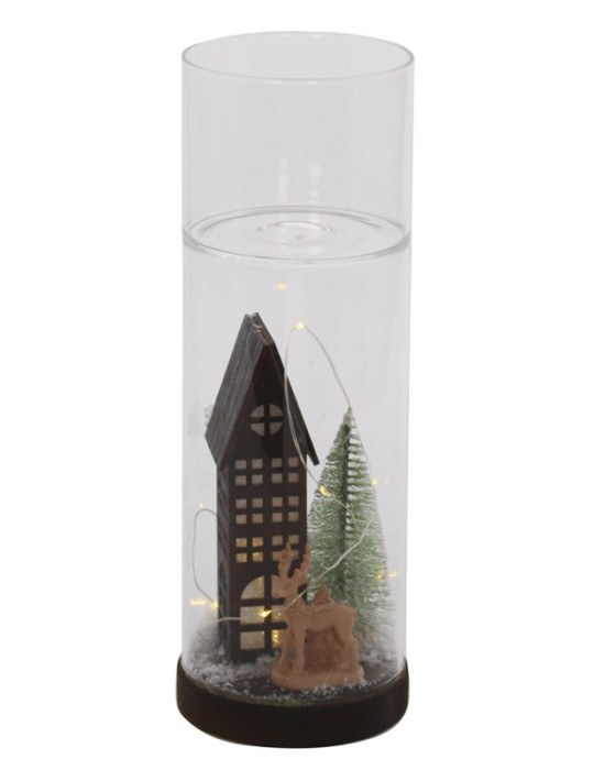 PAESAGGIO P CANDELA C LED 10X22 VETRO