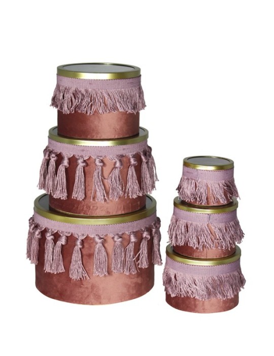 S 6 SCATOLE ROSA C NAPPE