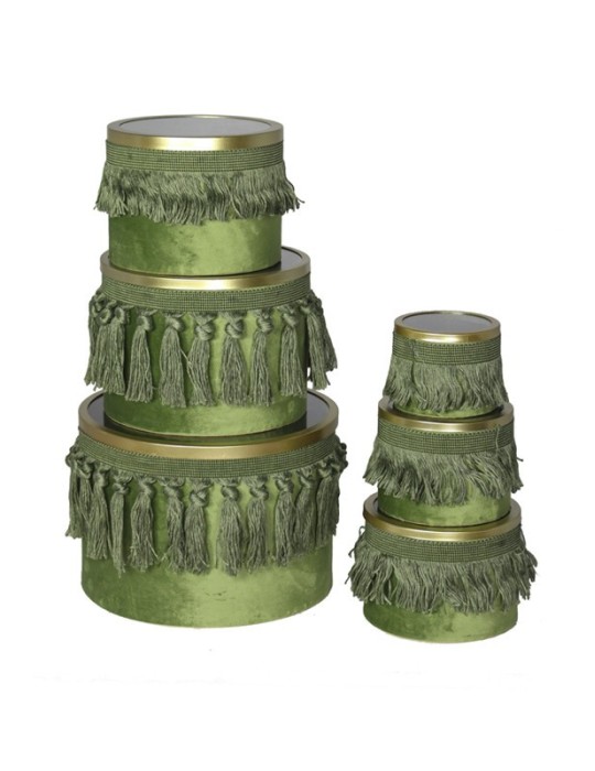 S 6 SCATOLE VERDI C NAPPE