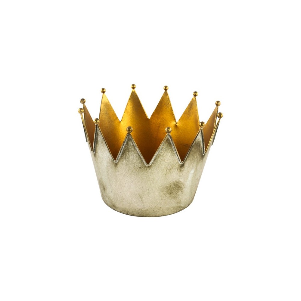 CORONA ARGENTO/ORO D25X25 METALLO