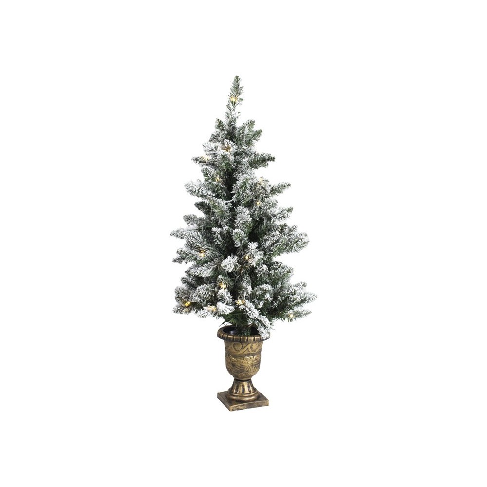 ALBERO INNEVATO CON  VASETTO H120 100LED
