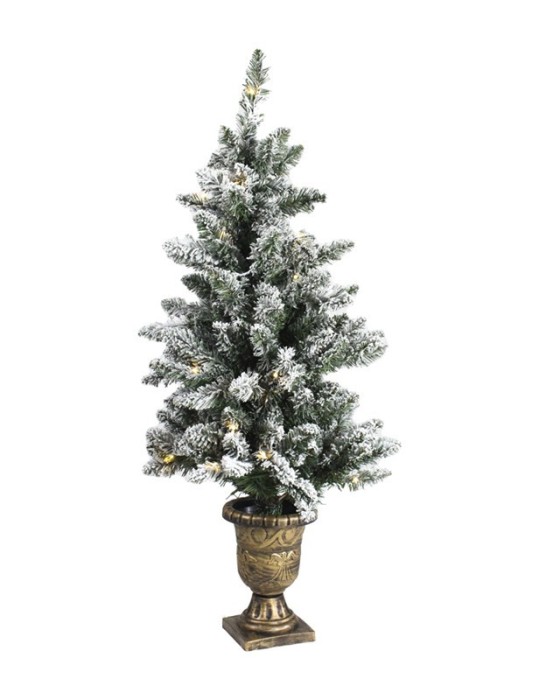 ALBERO INNEVATO CON  VASETTO H120 100LED