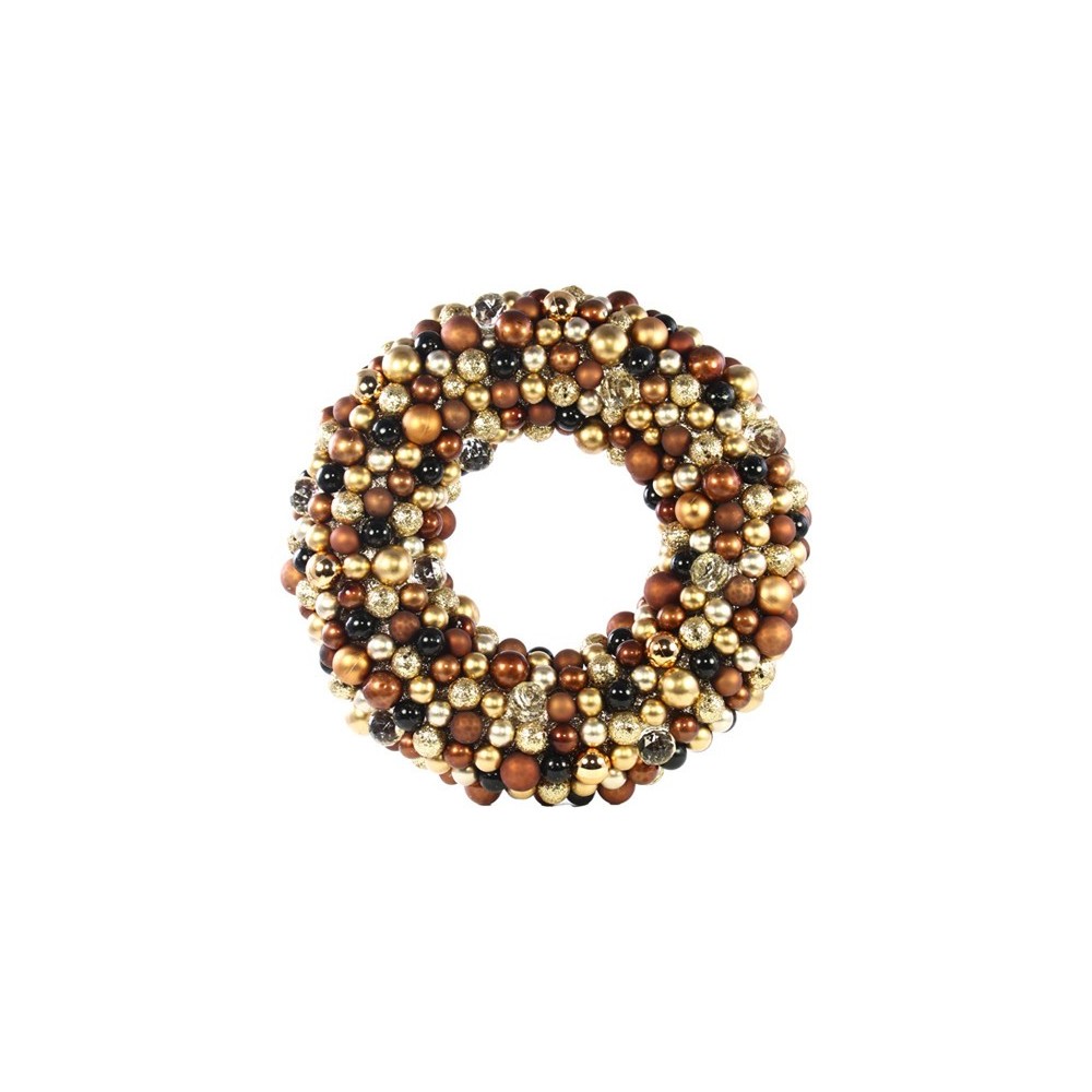 CORONA BURGUNDY D33 CM PLASTICA