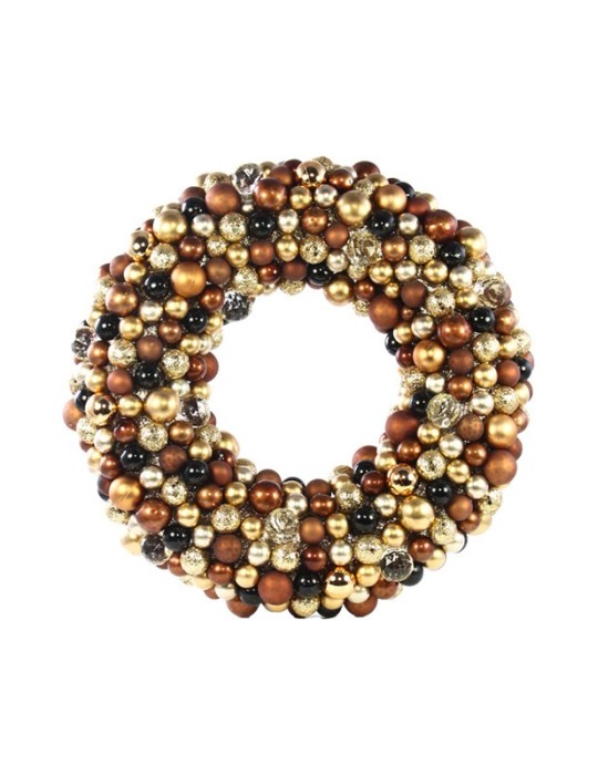 CORONA BURGUNDY D50 CM PLASTICA