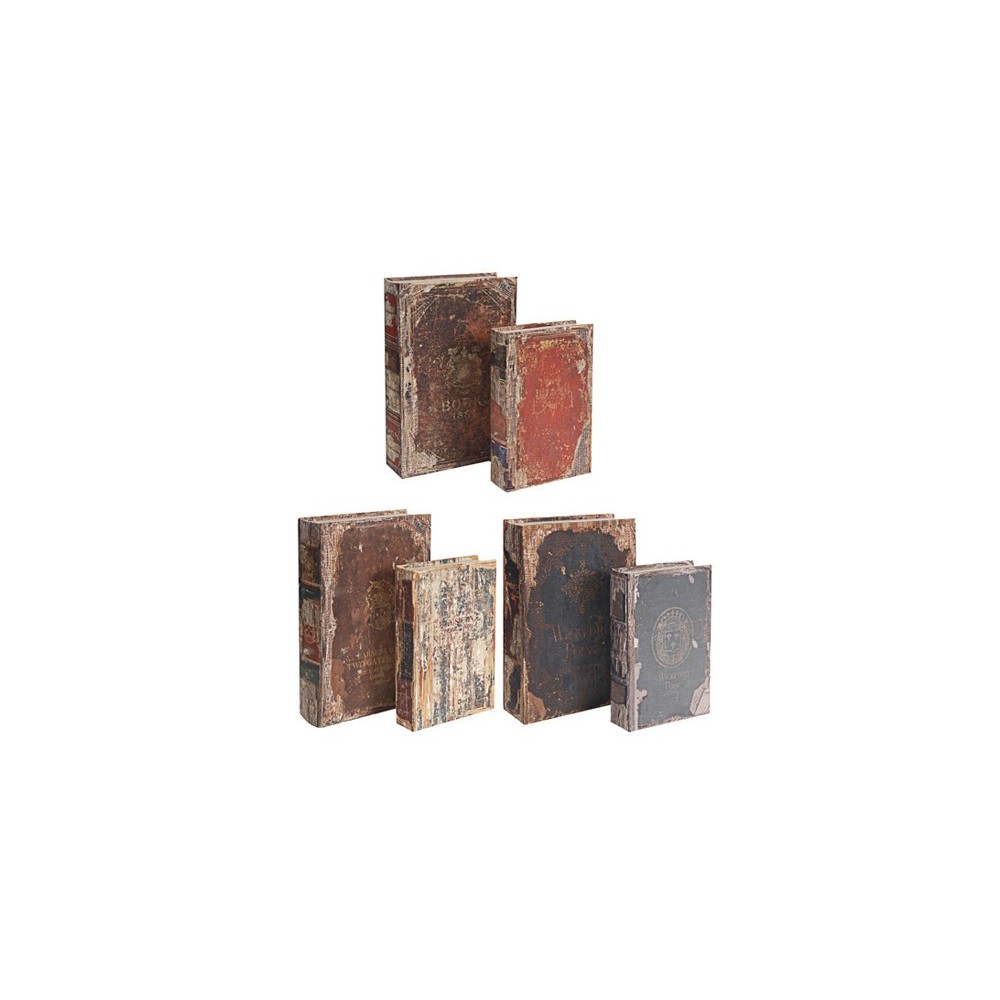 SET 2 BOX LIBRO 3COLORI IN LEGNO