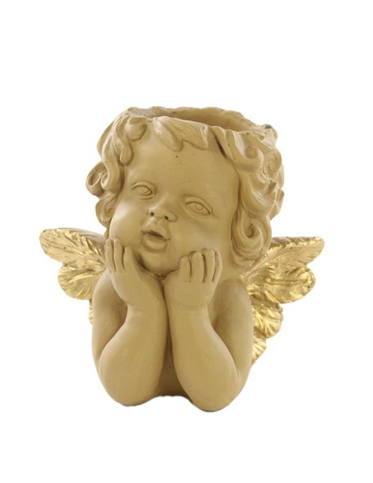 ANGELO PORTAVASO OCRA 27X18X25CM CEMENTO