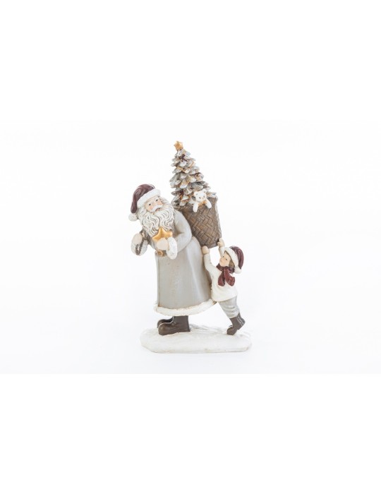 BABBO NATALE RESINA 12X9XH19