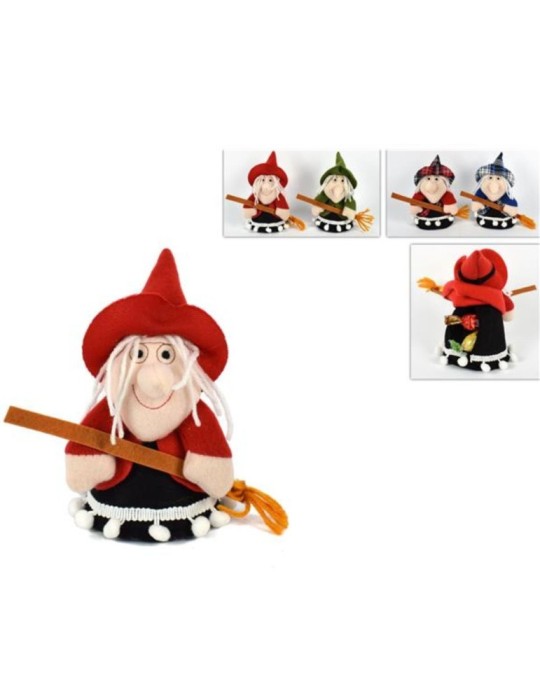 BEFANA PORTACIOCCOLATINI 14CM 4COLORI