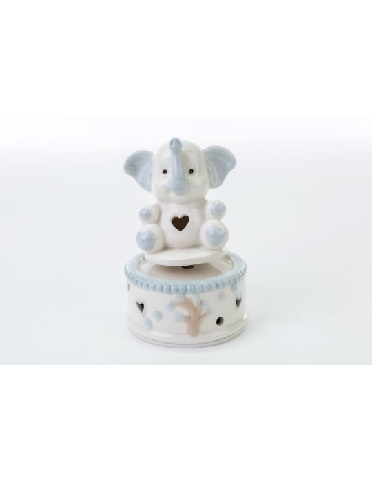 ELEFANTINO CARILLON PORCELLANA CELESTE