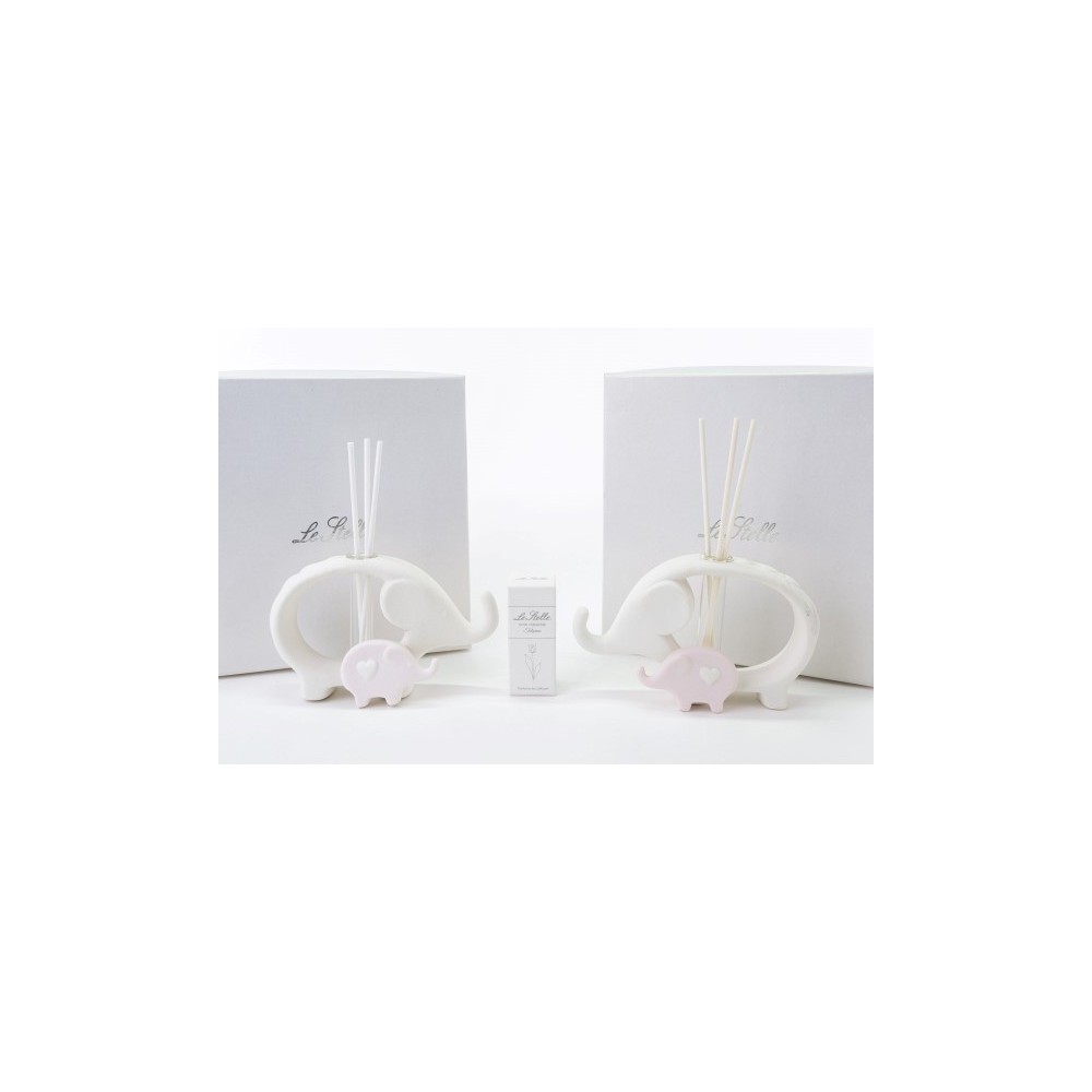 PROFUMATORE ELEFANTE ROSA CON BOX 2ASSORTITI