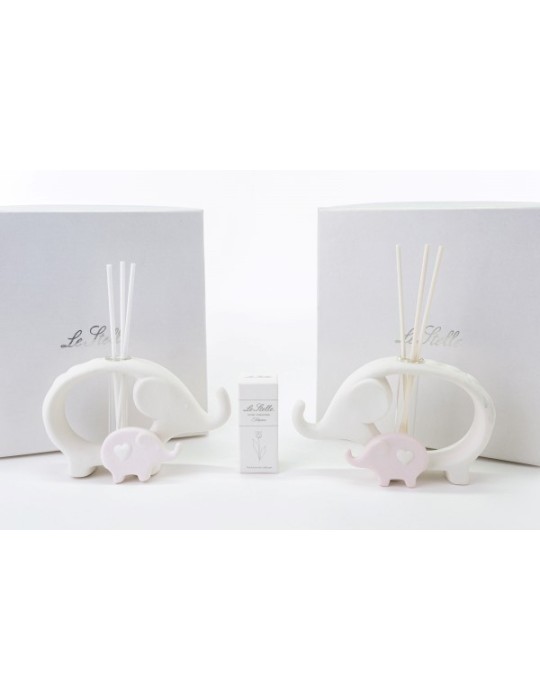 PROFUMATORE ELEFANTE ROSA CON BOX 2ASSORTITI