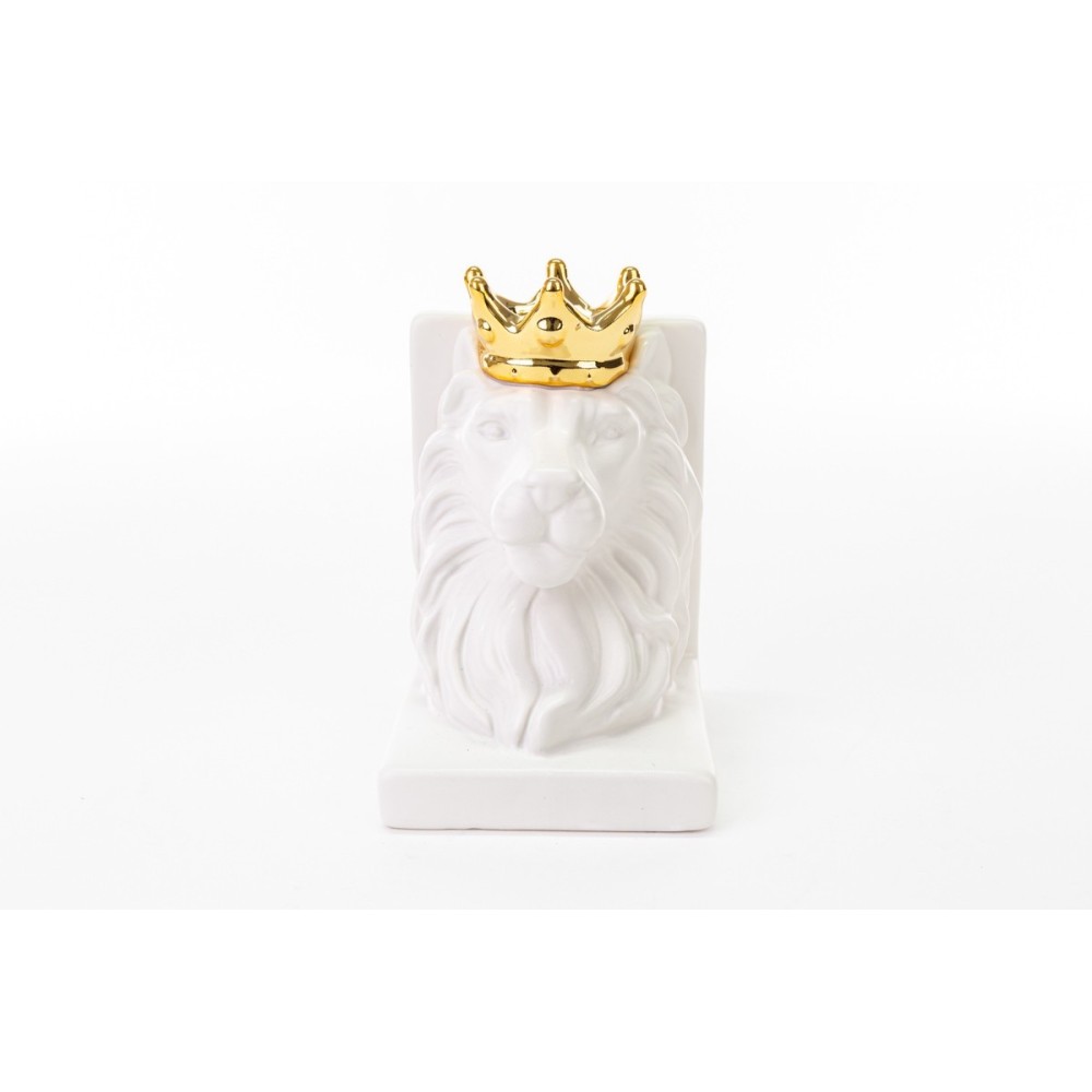 FERMALIBRO LEONE PORCELLANA  BIANCO