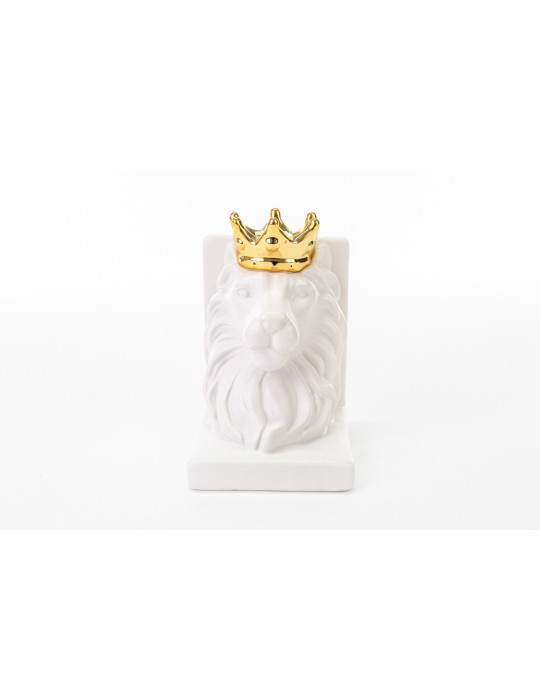 FERMALIBRO LEONE PORCELLANA  BIANCO