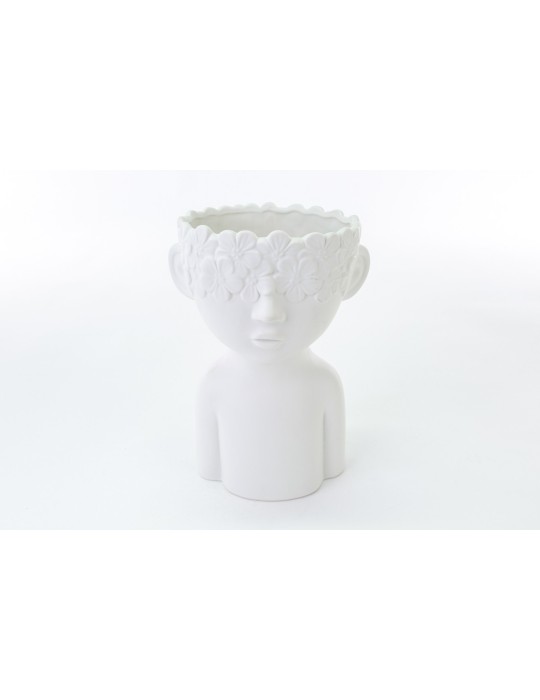 VASO BUSTO BOY PORC BIANCO