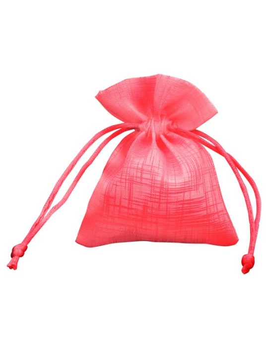 SACCHETTO ORGANZA ROSSO 8X10CM