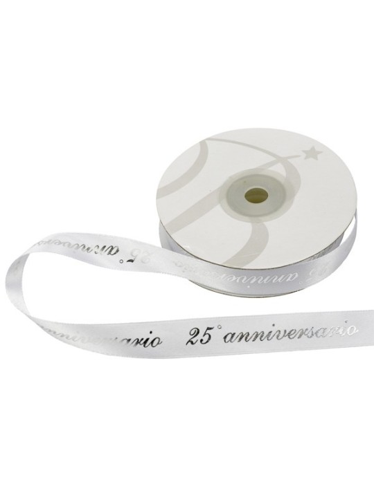 NASTRO RASO 25 ANNIVERSARIO MM15X25MT