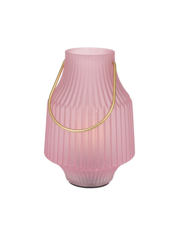 LANTERNA VETRO LED 14X20CM 2 COLORI