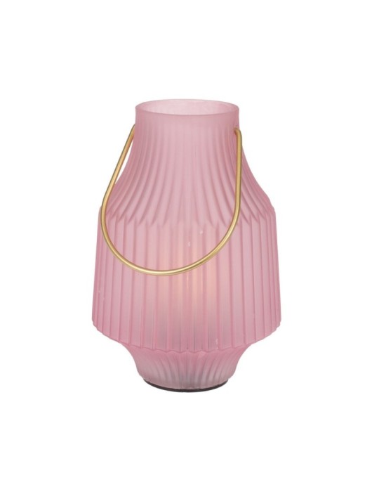 LANTERNA VETRO LED 14X20CM 2 COLORI