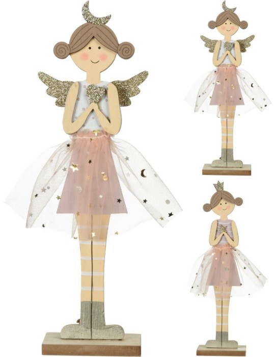 ANGELO LEGNO ROSA 28CM 2 VARIANTI