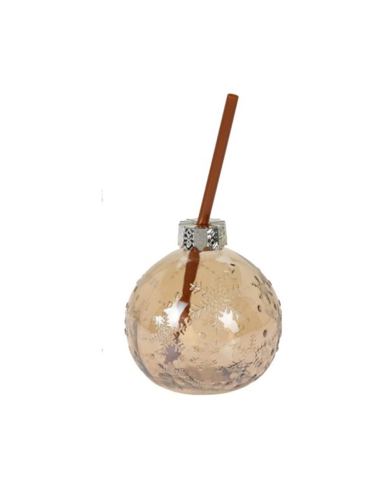 SFERA VETRO CON CANNUCCIA 12CM 3 COLORI