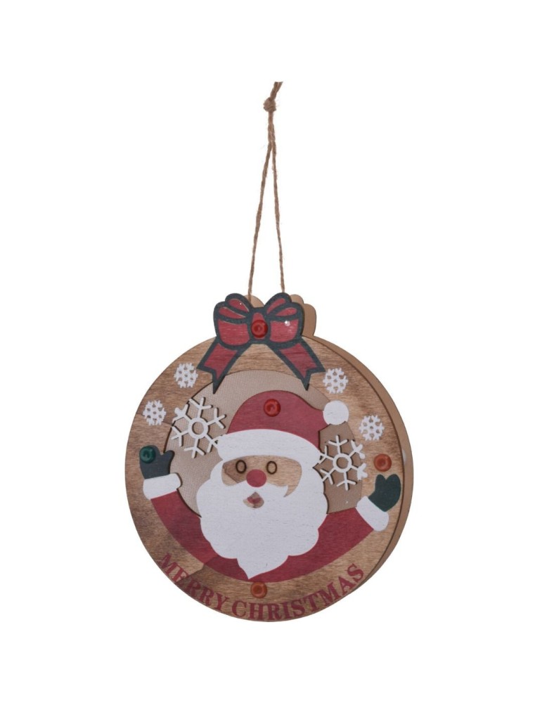 PENDENTE LEGNO LED 15CM 3 VARIANTI