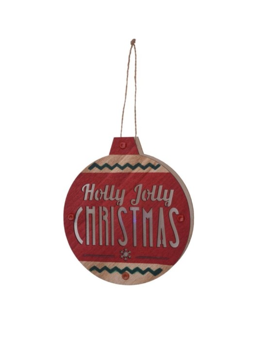 PENDENTE LEGNO LED 15CM 2 ASSORTITI