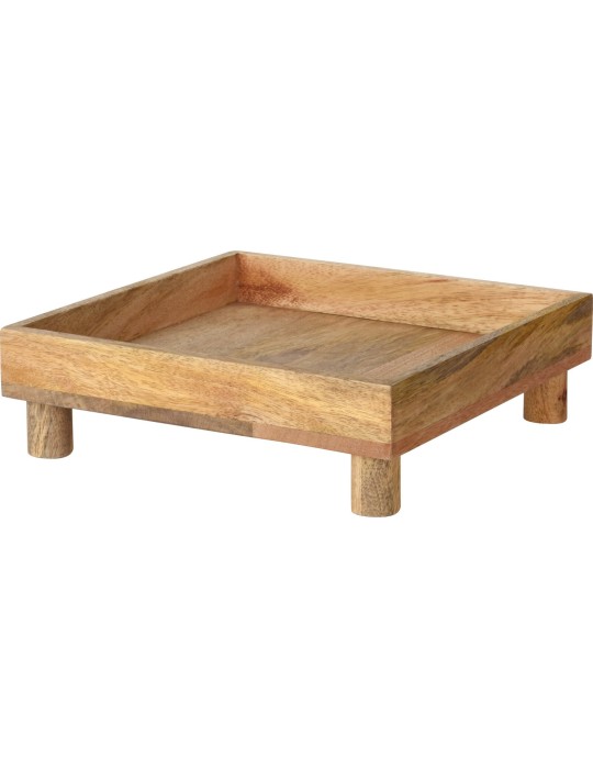VASSOIO LEGNO NATURALE 24X24CM