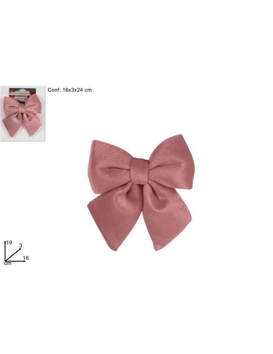FIOCCO VELLUTO 16CM ROSA