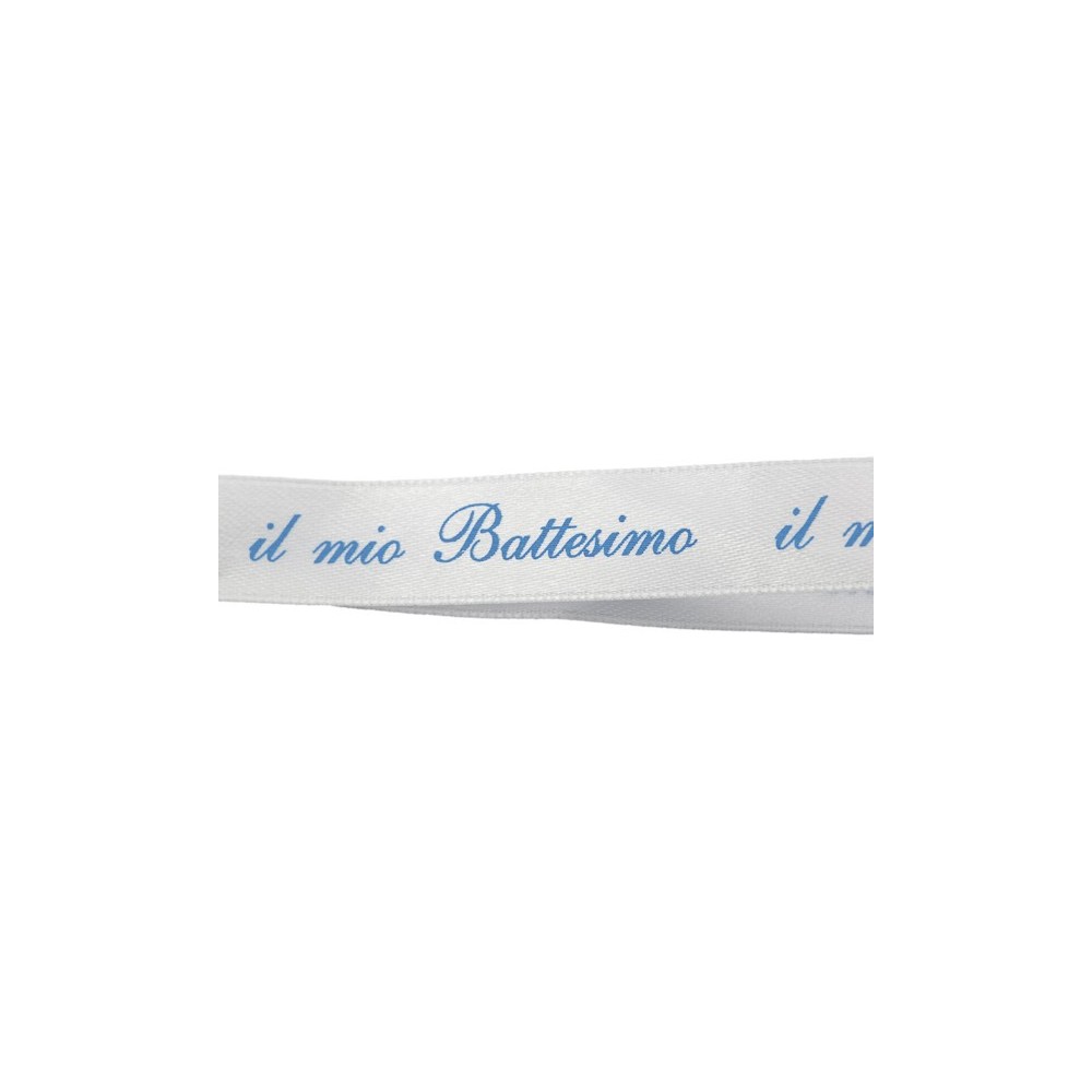 NASTRO RASO BATTESIMO CELESTE MM15X25MT