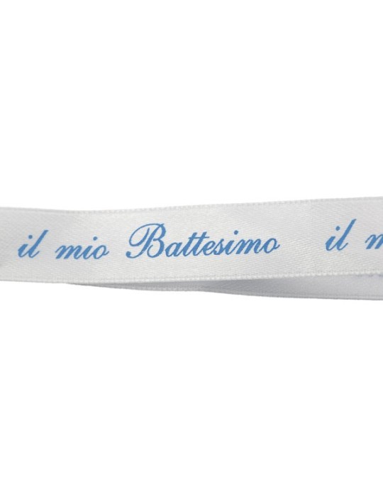 NASTRO RASO BATTESIMO CELESTE MM15X25MT
