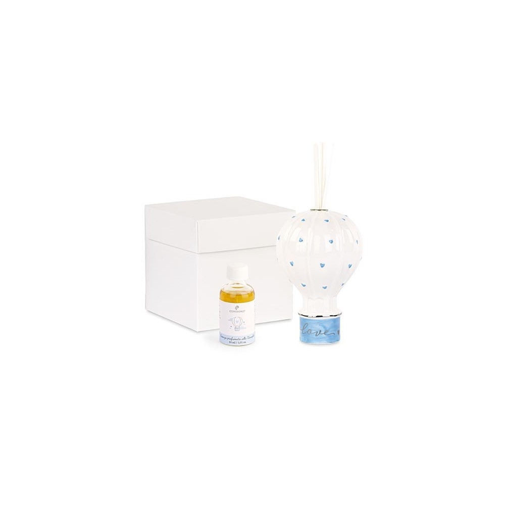 PROFUMATORE MONGOLFIERA CUORI CELESTE