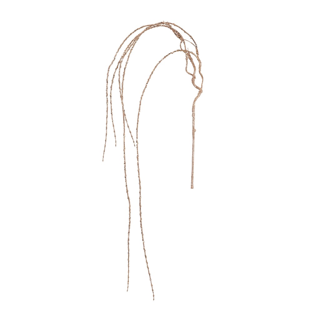 RAMO SALICE PIANGENTE GLITTER ORO